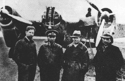 Soviet Volunteer Group aviators in China