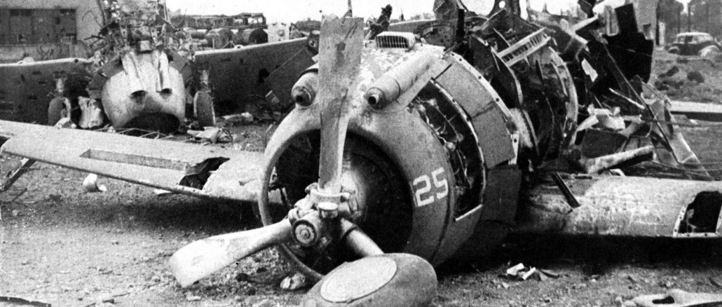 WreckedP-35s-LuzonNicholsFieldPhilippinesDec10-1941