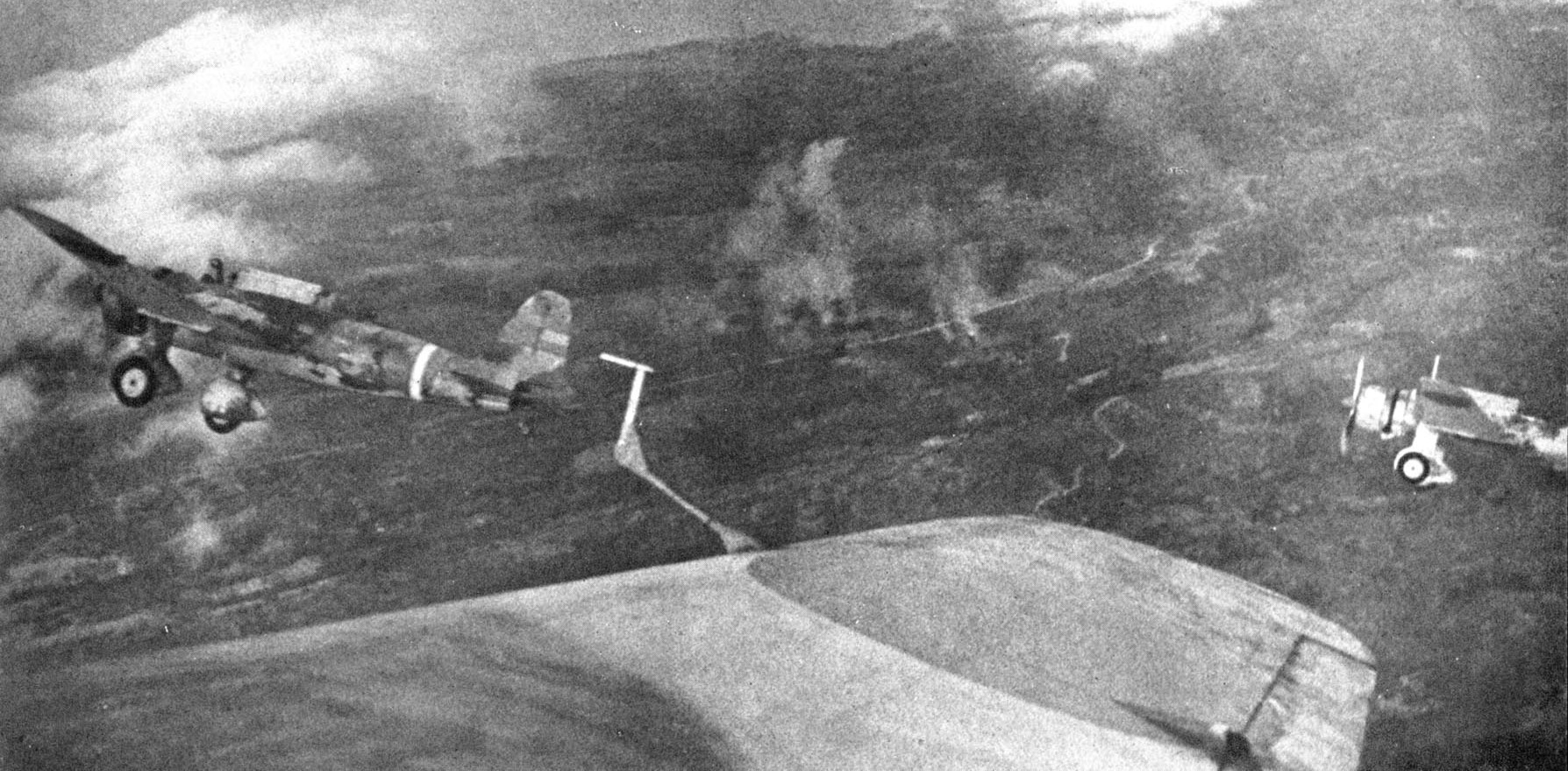 Mitsubishi Ki-30s over Bataan, 1942