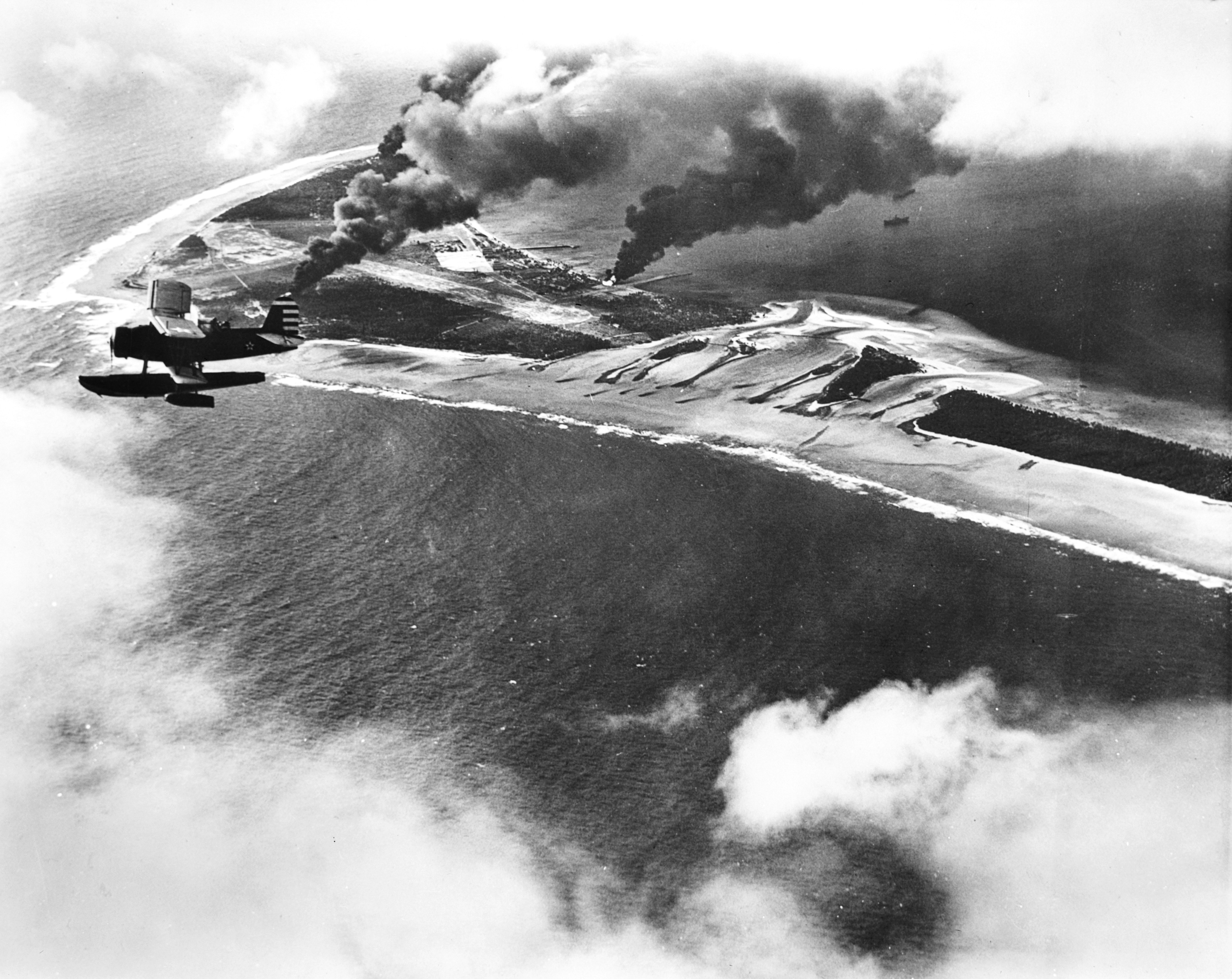 SOC over Wotje atoll, 1 February 1942