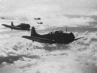 Yorktown SBDs during the Tulagi Raid